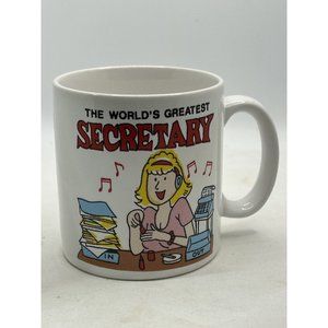 Vintage Mug The Worlds Greatest Secretary